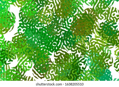 Light Green, Yellow vector backdrop with memphis shapes. Illustration with colorful gradient shapes in abstract style. Simple design for your web site.