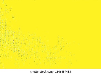 Fondo vectorial amarillo verde claro con puntos. Dibujo abstracto moderno con gotas de agua coloridas. Diseño para afiches, banner de sitios web.