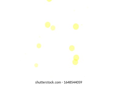 Light Green, Yellow vector backdrop with dots. Modern abstract illustration with colorful water drops. Pattern for futuristic ad, booklets.