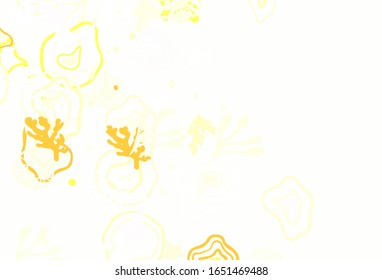 Light Green, Yellow vector backdrop with memphis shapes. Modern abstract illustration with colorful random forms. Modern design for your business card.