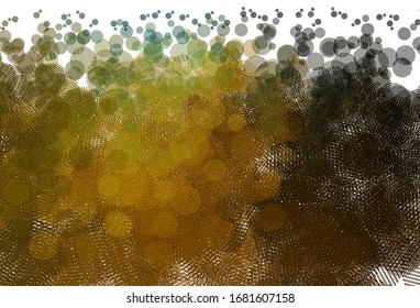 Light Green, Yellow vector backdrop with dots. Beautiful colored illustration with blurred circles in nature style. Design for poster, banner of websites.