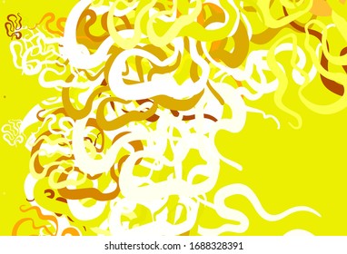 Light Green, Yellow vector backdrop with memphis shapes. Modern abstract illustration with colorful random forms. Simple design for your web site.