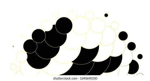 Light Green, Yellow vector backdrop with dots. Glitter abstract illustration with colorful drops. Design for posters, banners.