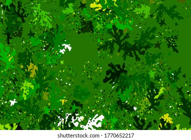 Light Green, Yellow vector backdrop with memphis shapes. Decorative design in abstract style with random forms. Background for a cell phone.