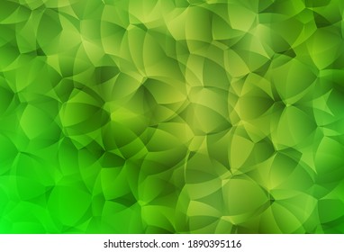 Light Green, Yellow vector backdrop with memphis shapes. Illustration with colorful gradient shapes in abstract style. Modern design for your business card.