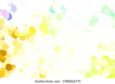 Light Green, Yellow vector backdrop with memphis shapes. Simple colorful illustration with abstract gradient shapes. Elegant design for wallpapers.