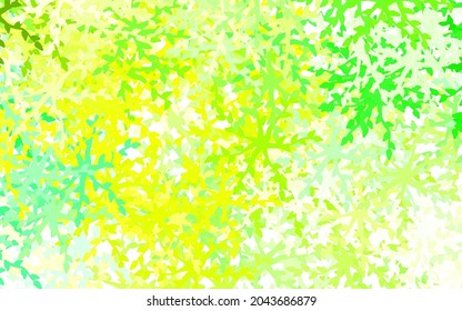 Light Green, Yellow vector backdrop with memphis shapes. Simple colorful illustration with abstract gradient shapes. Simple design for your web site.