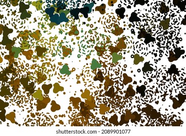 Light Green, Yellow vector backdrop with memphis shapes. Simple colorful illustration with abstract gradient shapes. Elegant design for wallpapers.