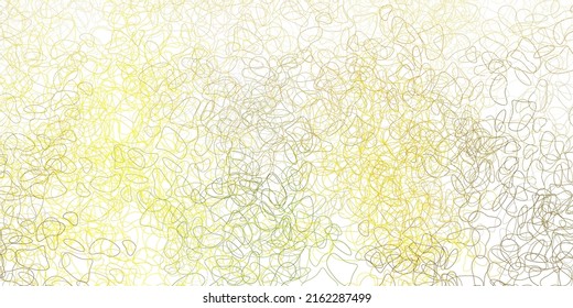 Light green, yellow vector backdrop with chaotic shapes. Illustration with colorful shapes in abstract style. Simple illustration for your web site.