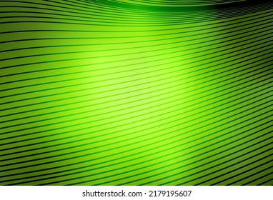 Light Green, Yellow vector backdrop with bent lines. Colorful gradient illustration in simple style with lines. Best design for your business.