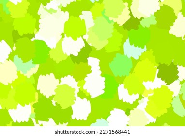 Light Green, Yellow vector backdrop with memphis shapes. Decorative design in abstract style with random forms. Best smart design for your business.