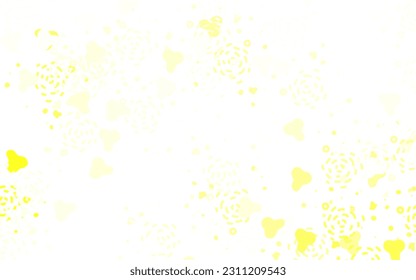 Light Green, Yellow vector backdrop with memphis shapes. Modern abstract illustration with colorful random forms. Elegant design for wallpapers.