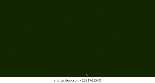 Light Green, Yellow vector backdrop with woman's power symbols. Abstract illustration with a depiction of women's power. Elegant design for wallpapers.