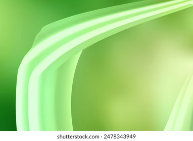 Light Green, Yellow vector backdrop with bent lines. Brand new colorful illustration in simple style. Abstract design for your web site.