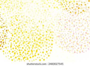 Light Green, Yellow vector backdrop with dots. Modern abstract illustration with colorful water drops. Pattern for beautiful websites.