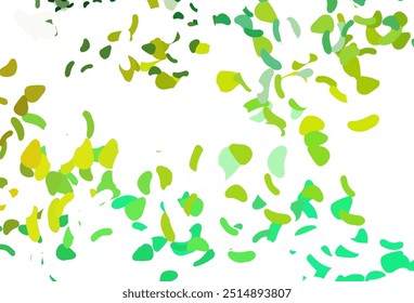 Light Green, Yellow vector backdrop with abstract shapes. Simple colorful illustration with abstract gradient shapes. Best smart design for your business.