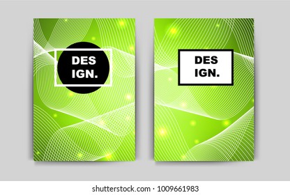 Light Green, Yellow vector background for presentations. Abstract booklet on colored background with gradient. Pattern for beautiful business cards, folders.