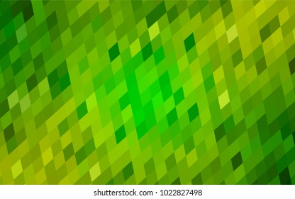 Light Green, Yellow vector background of rectangles and squares. Style quilt and blanket. Geometrical rectangular pattern. Repeating pattern with rectangle shapes.