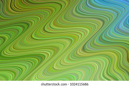 Light Green, Yellow vector background with bubble shapes. Colorful abstract illustration with gradient lines. Brand-new design for your ads, poster, banner.