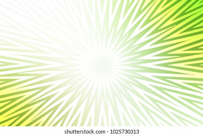 Light Green, Yellow vector background with straight lines. Shining colored illustration with sharp stripes. Smart design for your business advert.
