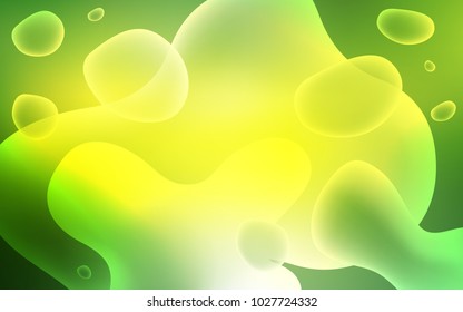 Light Green, Yellow vector background with bent lines. Colorful illustration in abstract memphis style with gradient. Memphis style for your business design.