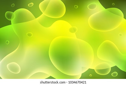 Light Green, Yellow vector background with bent lines. Colorful illustration in abstract memphis style with gradient. Memphis style for your business design.