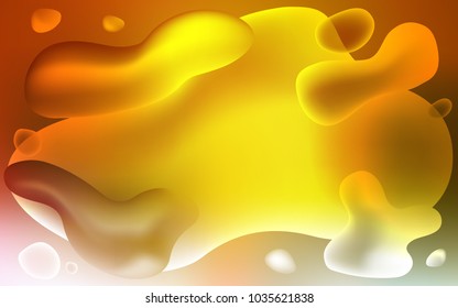 Light Green, Yellow vector background with curved circles. A completely new color illustration in memphis style. The elegant pattern for brand book.