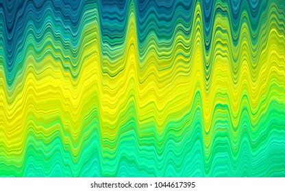 Light Green, Yellow vector background with bubble shapes. A vague circumflex abstract illustration with gradient. The template for cell phone backgrounds.