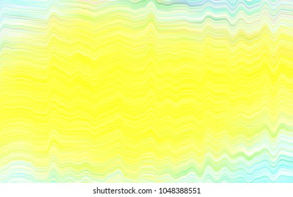 Light Green, Yellow vector background with abstract lines. Colorful abstract illustration with gradient lines. New composition for your brand book.