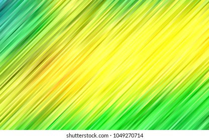 Light Green, Yellow vector background with curved circles. Glitter abstract illustration with wry lines. Marble style for your business design.