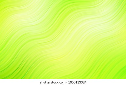 Light Green, Yellow vector background with liquid shapes. Colorful illustration in abstract marble style with gradient. A new texture for your  ad, booklets, leaflets.