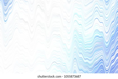 Light Green, Yellow vector background with bent lines. Modern gradient abstract illustration with bandy lines. Textured wave pattern for backgrounds.
