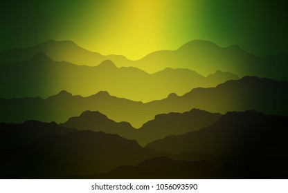 Light Green, Yellow vector background with abstract circles. A sample with blurred bubble shapes. Pattern for your business design.