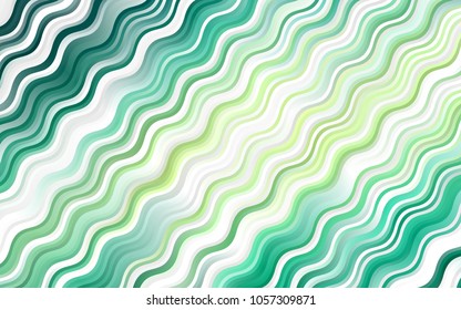 Light Green, Yellow vector background with lamp shapes. Shining crooked illustration in marble style. Textured wave pattern for backgrounds.