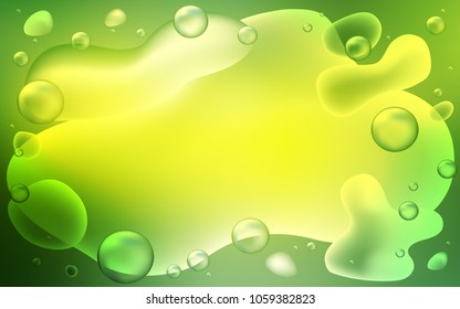 Light Green, Yellow vector background with bent lines. Shining crooked illustration in memphis style. Memphis design for your web site.