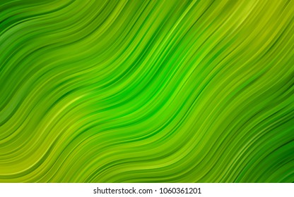 Light Green, Yellow vector background with abstract circles. Colorful illustration in abstract marble style with gradient. The elegant pattern for brand book.