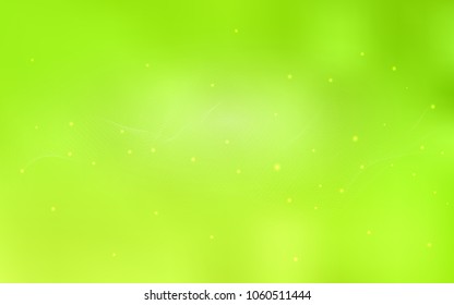 Light Green, Yellow vector background with bubbles. Blurred decorative design in abstract style with bubbles. The pattern can be used for aqua ad, booklets.
