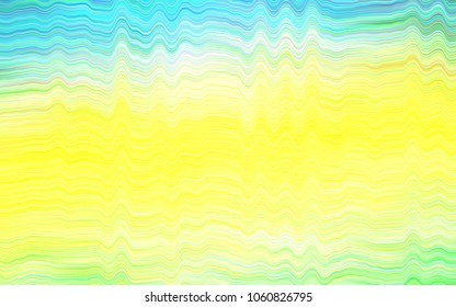 Light Green, Yellow vector background with lava shapes. Colorful abstract illustration with gradient lines. The best blurred design for your business.