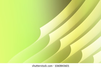 Light Green, Yellow vector background with straight lines. Decorative shining illustration with lines on abstract template. The pattern for ad, booklets, leaflets.