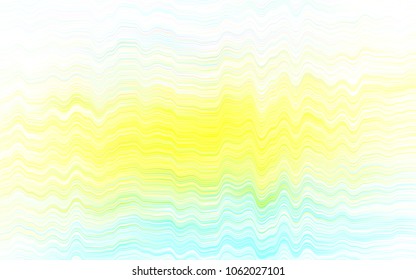 Light Green, Yellow vector background with abstract lines. A vague circumflex abstract illustration with gradient. Marble style for your business design.