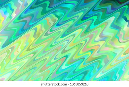 Light Green, Yellow vector background with lava shapes. Colorful illustration in abstract marble style with gradient. Textured wave pattern for backgrounds.