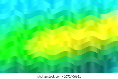 Light Green, Yellow vector background with lava shapes. Colorful abstract illustration with gradient lines. Pattern for your business design.
