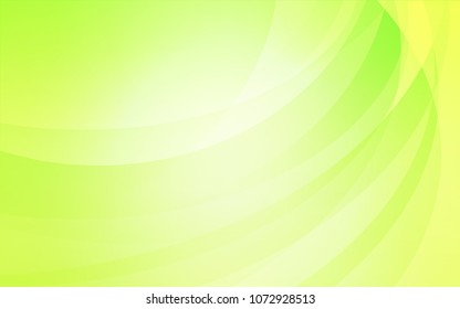 Light Green, Yellow vector background with curved circles. A sample with blurred bubble shapes. A completely new memphis design for your business.