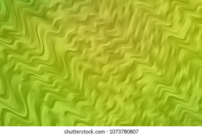 Light Green, Yellow vector background with liquid shapes. Creative illustration in halftone marble style with gradient. A new texture for your  ad, booklets, leaflets.
