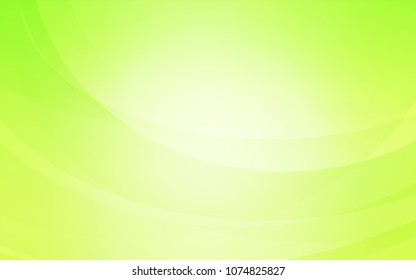 Light Green, Yellow vector background with curved circles. Geometric illustration in marble style with gradient.  Brand-new design for your ads, poster, banner.