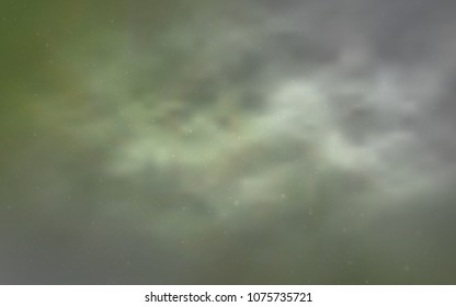 Light Green, Yellow vector background with galaxy stars. Modern abstract illustration with Big Dipper stars. Pattern for astrology websites.