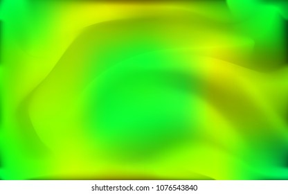 Light Green, Yellow vector background with bubble shapes. An elegant bright illustration with gradient. The best blurred design for your business.