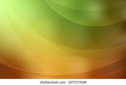 Light Green, Yellow vector background with abstract circles. Geometric illustration in marble style with gradient.  Pattern for your business design.