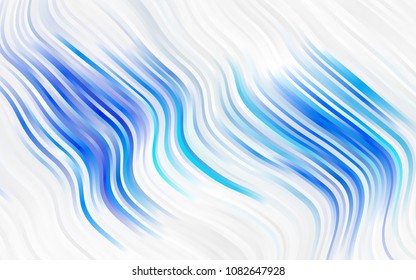 Light Green, Yellow vector background with liquid shapes. Shining illustration, which consist of blurred lines, circles. Textured wave pattern for backgrounds.