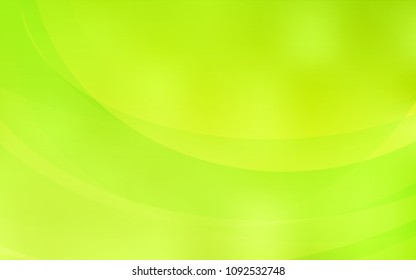 Light Green, Yellow vector background with abstract circles. Colorful illustration in abstract marble style with gradient. The template for cell phone backgrounds.
